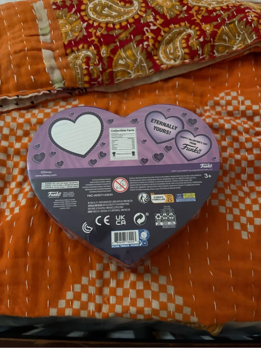 Funko Purple and Black Heart-Shaped Collectible Box